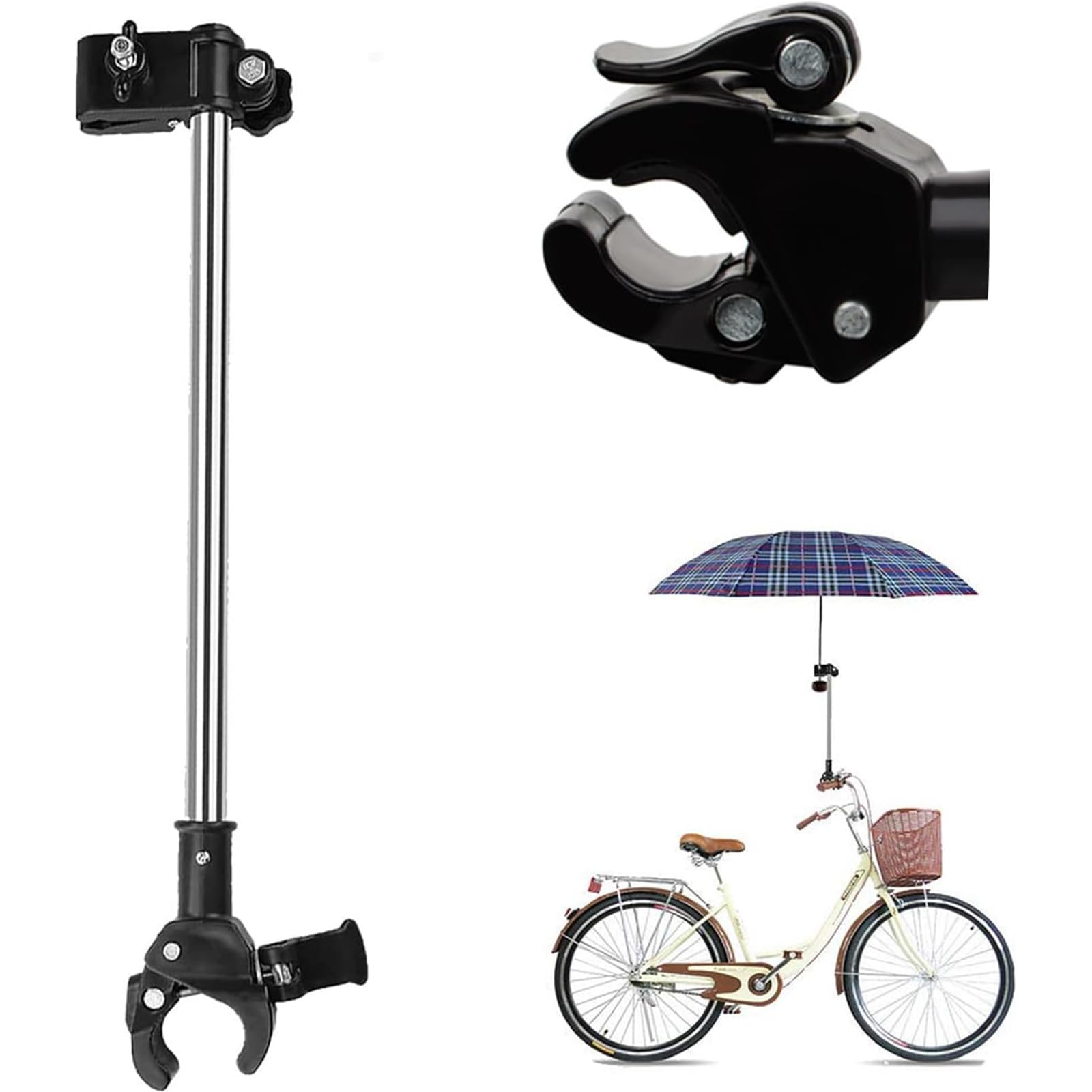 Amazon｜コンパクト 自転車 傘ホルダー 屋外 運転時使用可能